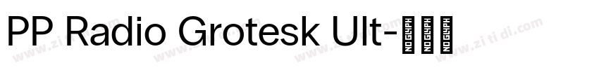 PP Radio Grotesk Ult字体转换
